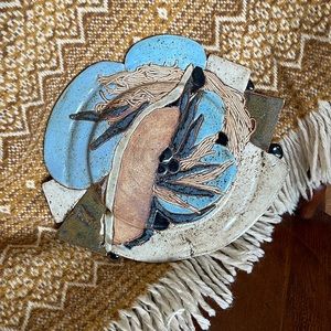 Abstract Ceramic Wall Sculpture